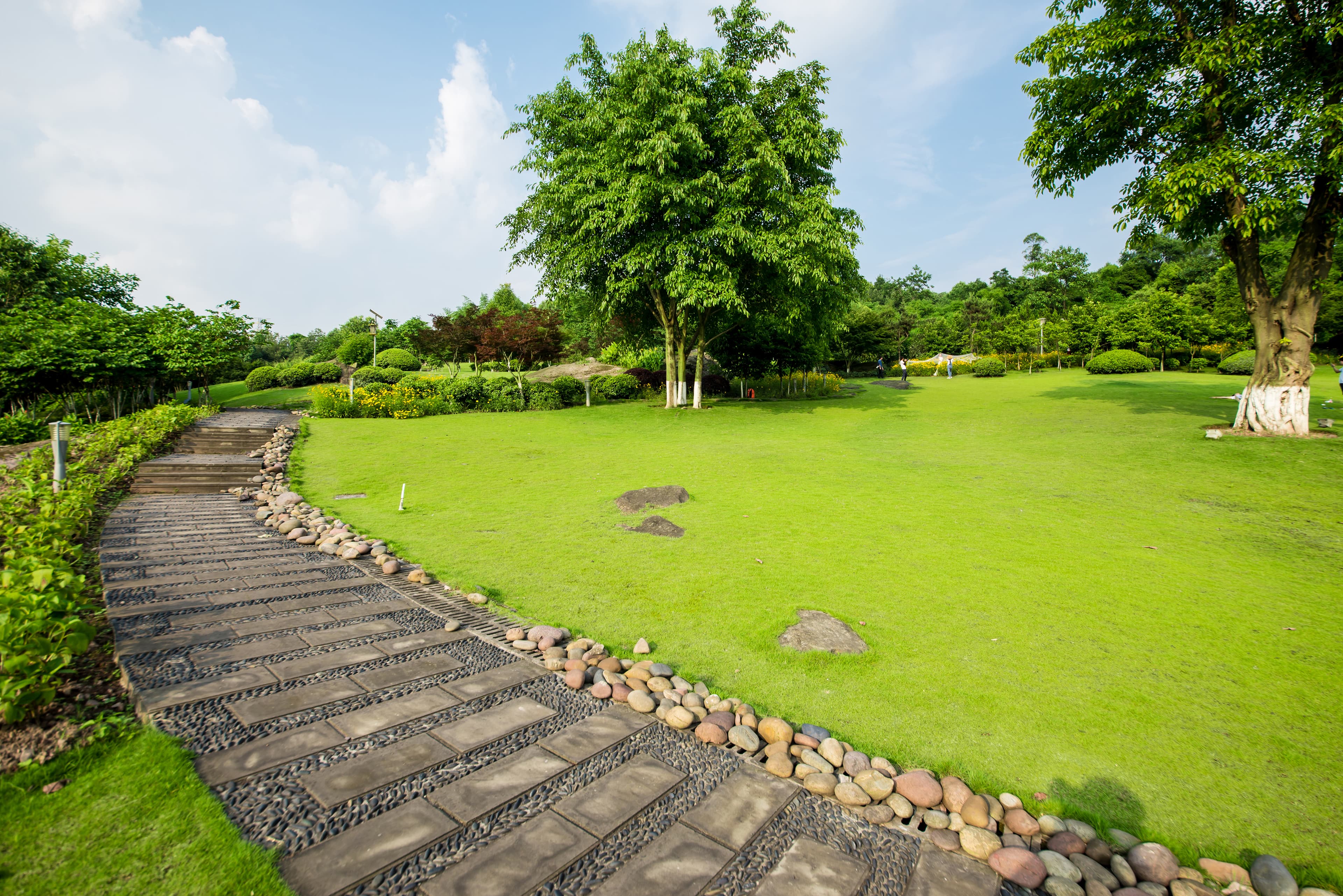 Designed patio